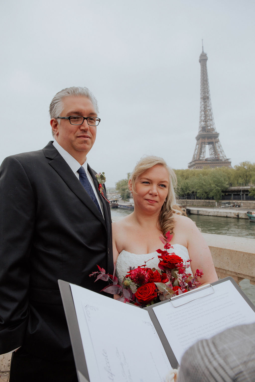 Ceremony in Paris - Couple Eiffel Tower